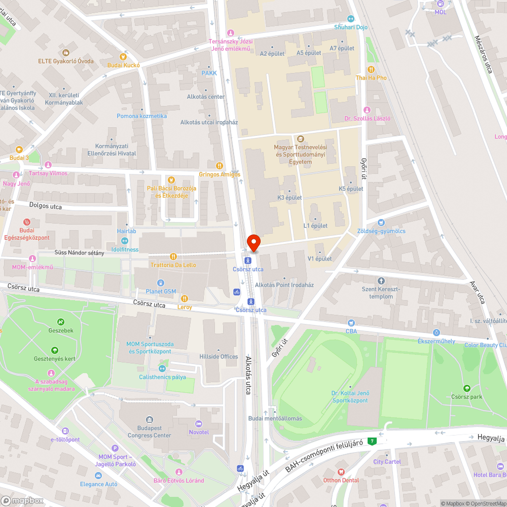 Parkolásgátló kuka bejelentés helye