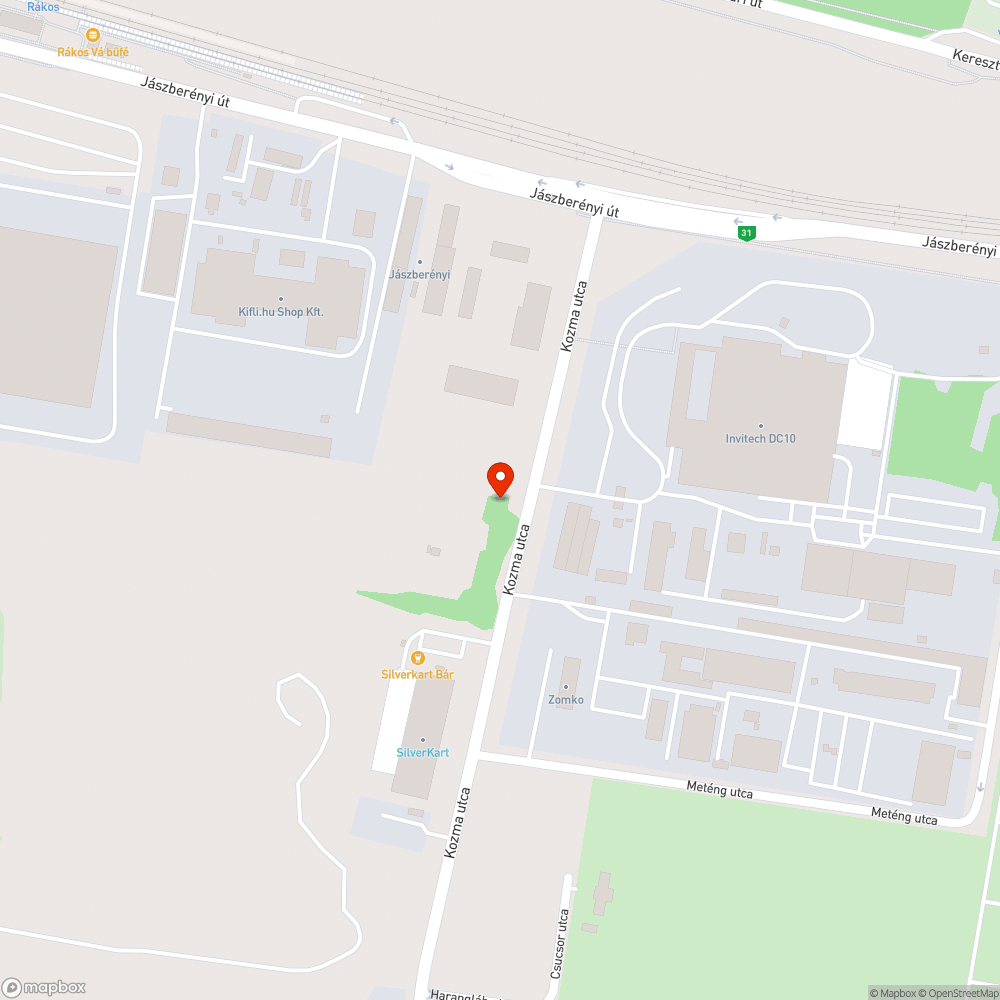 Viharnál kidőlt betontömb bejelentés helye