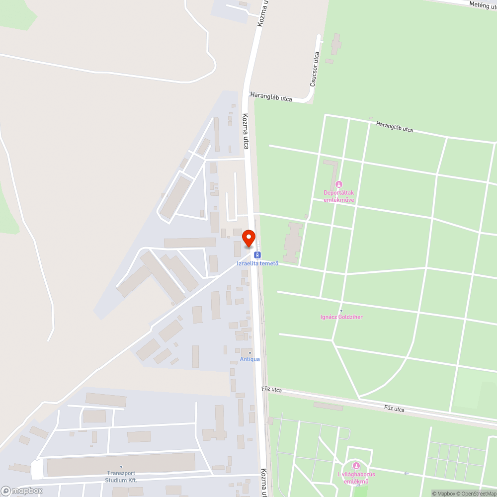 Egy kupac szemét bejelentés helye