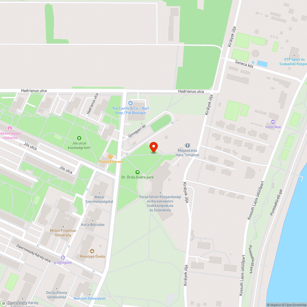 Leszakadt faág bejelentés helye