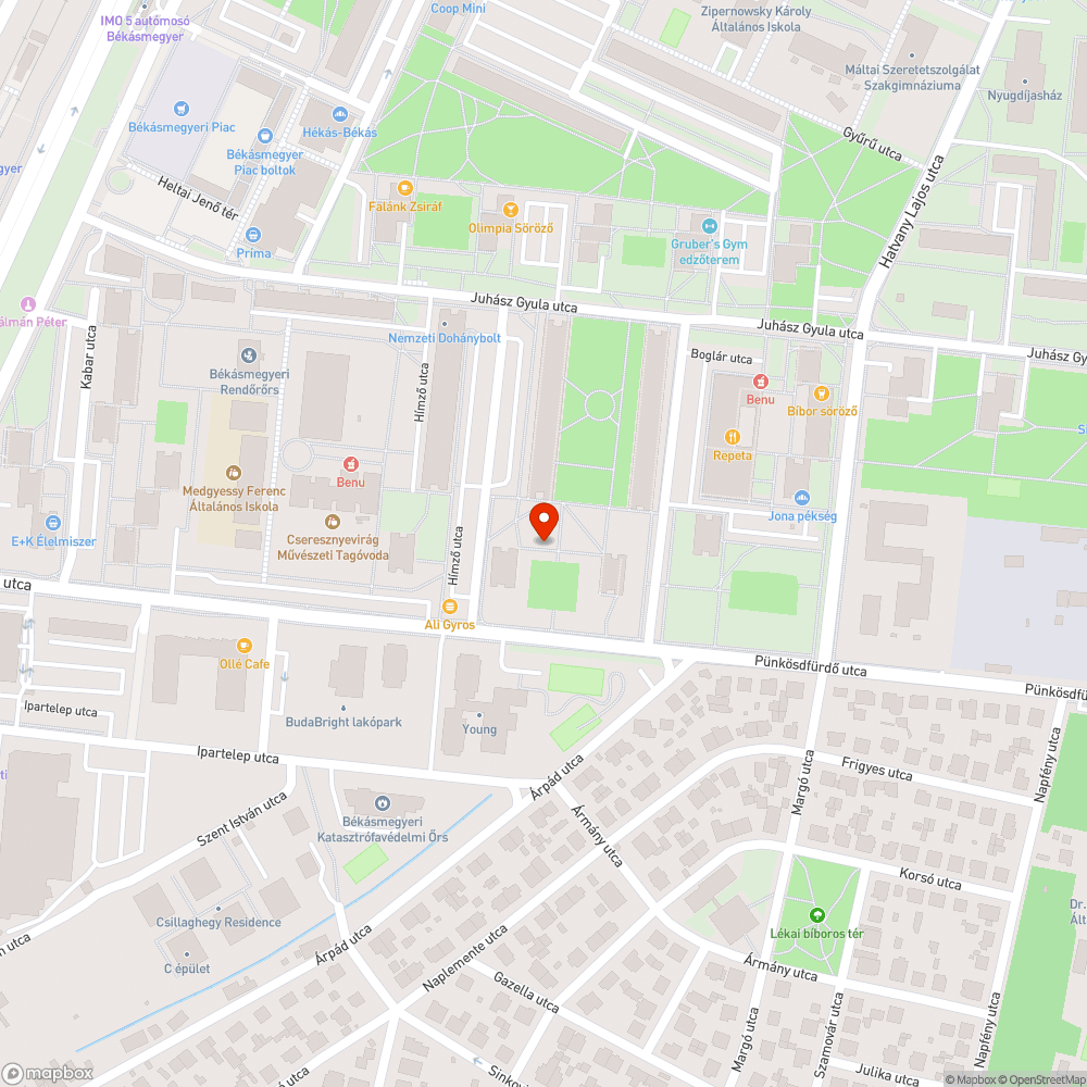 Lyuk bejelentés helye