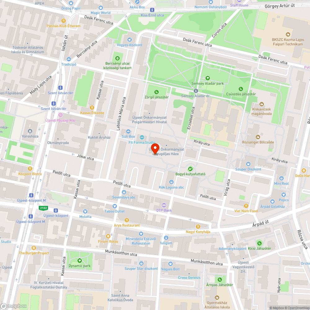 Homokozó kalodája elöregedett bejelentés helye