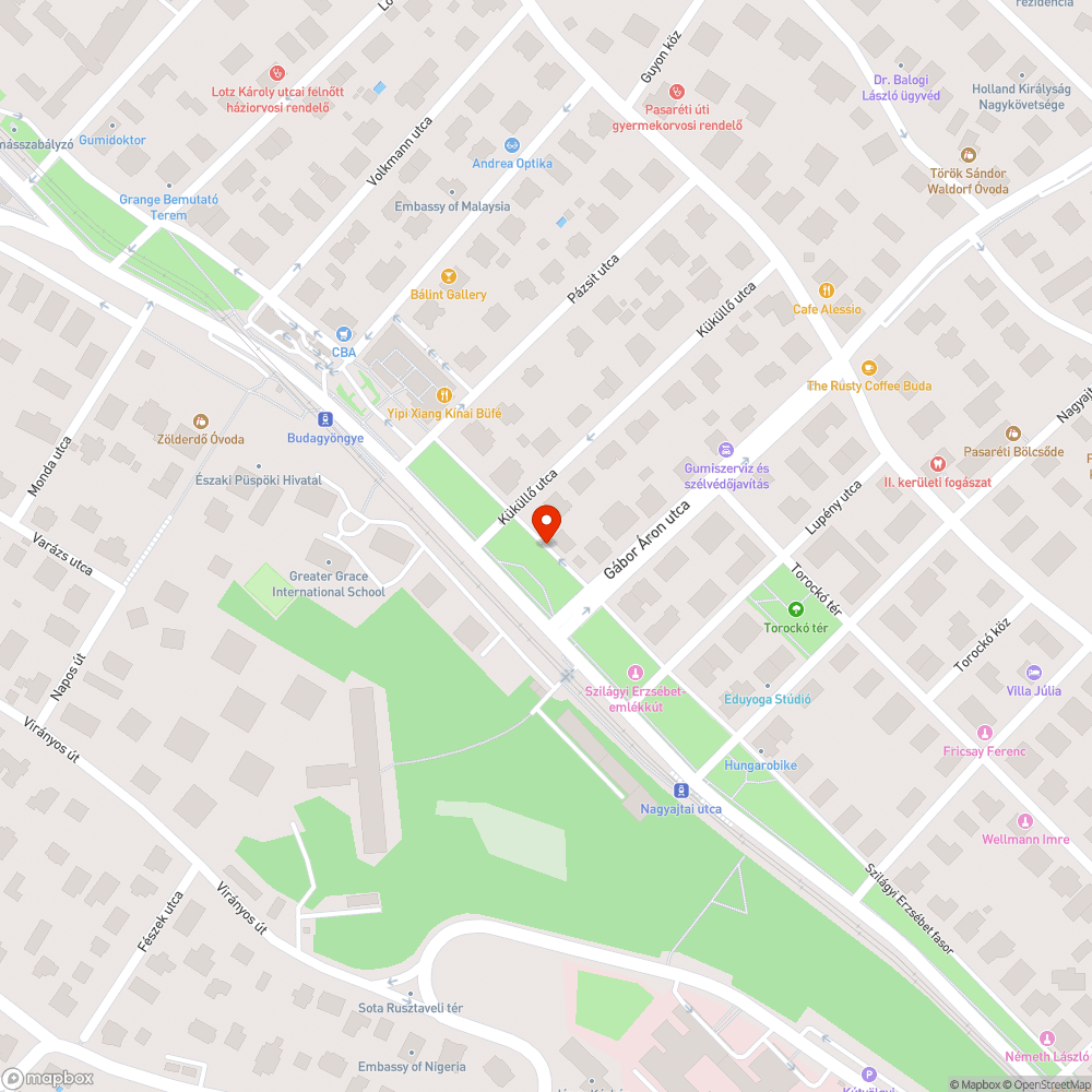 Tönkretett zöldterület bejelentés helye