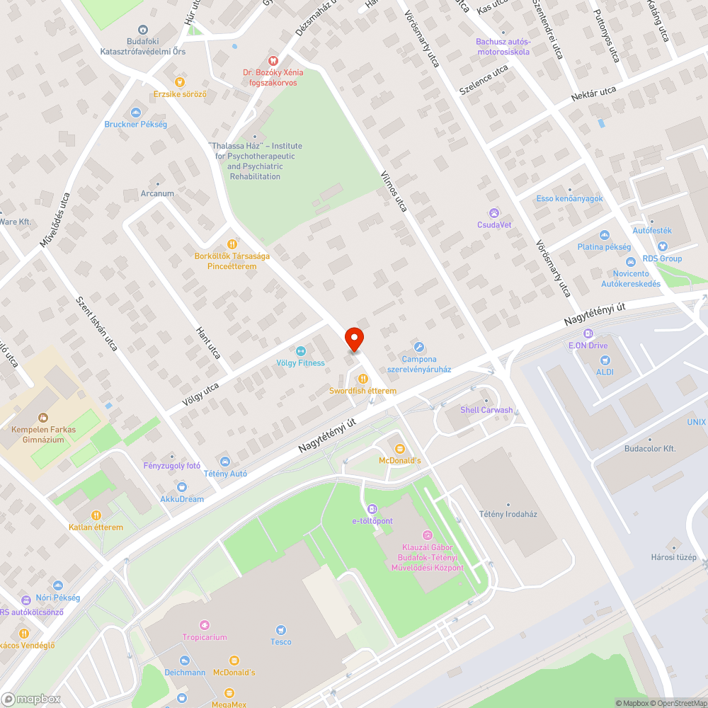 Nyitott közműszekrény bejelentés helye