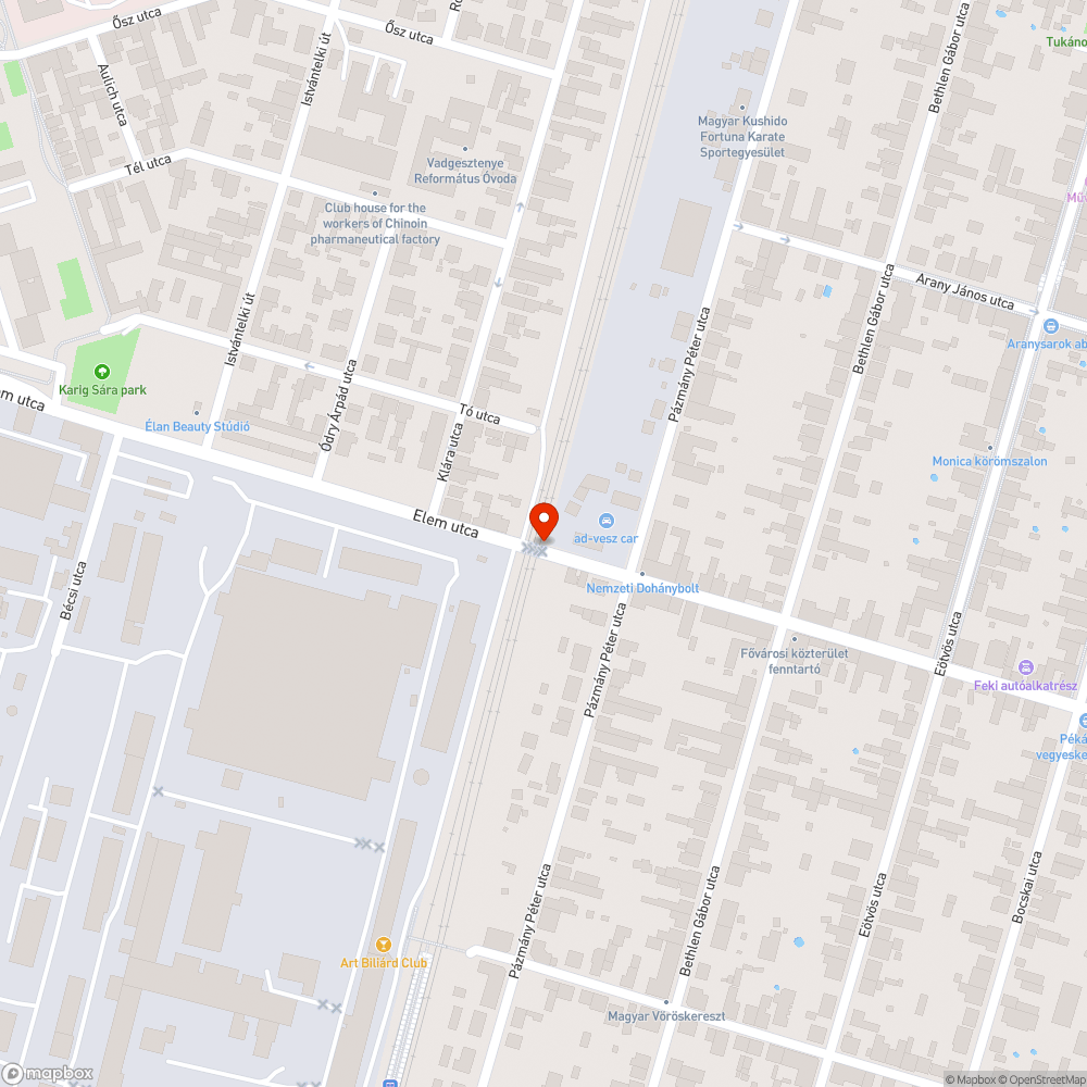 Szemét a vasút mellett bejelentés helye