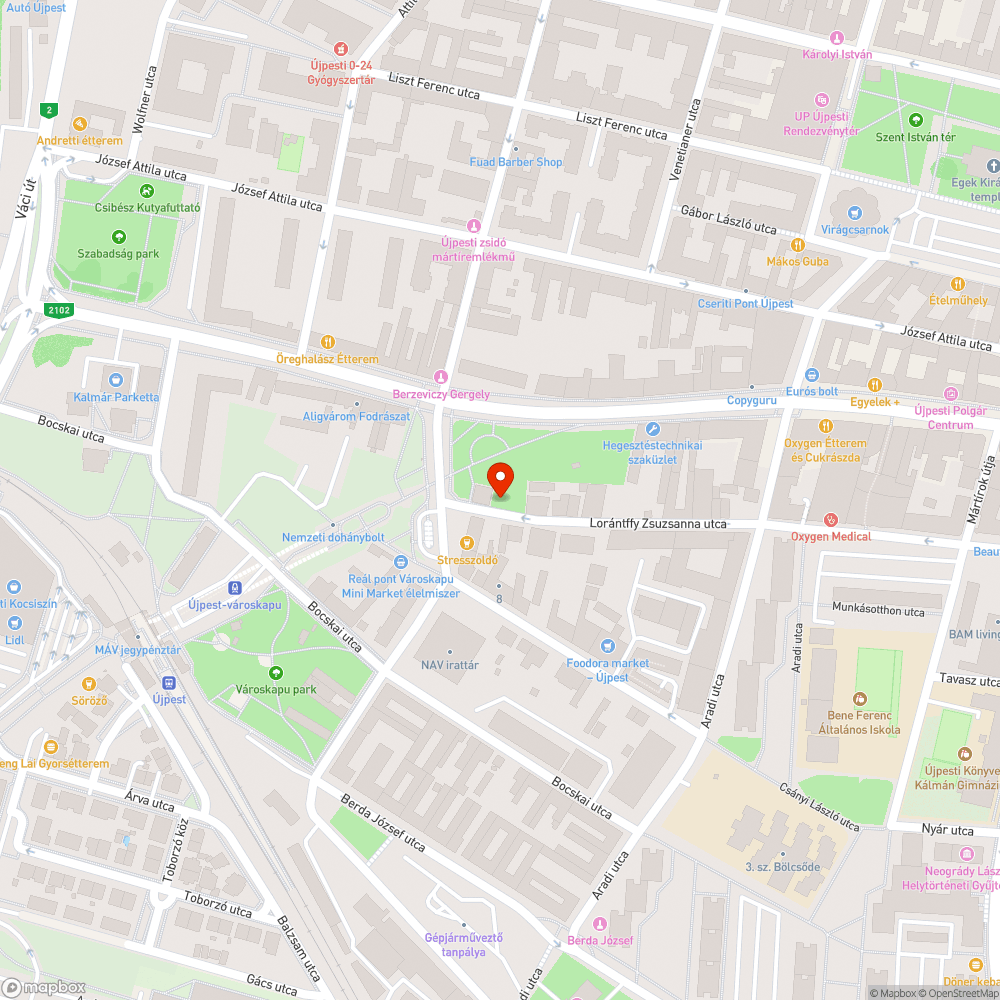 Elhanyagolt zöldfelület bejelentés helye