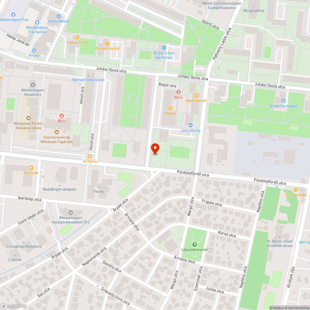 Graffiti bejelentés helye