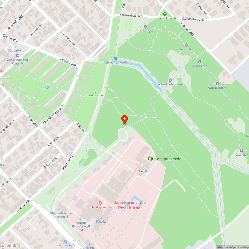 Illegális szemét lerakása zöldterületre bejelentés helye