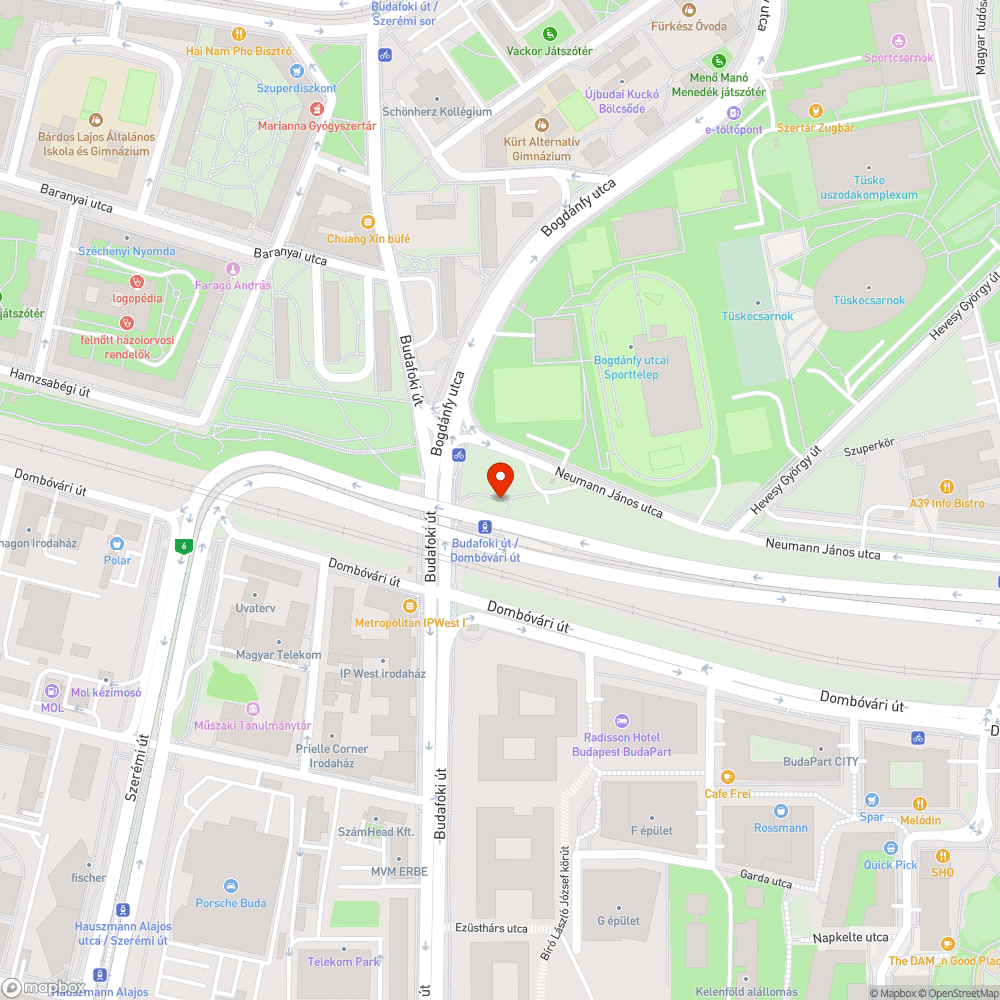 Bálványfákkal fertőzött rézsű bejelentés helye