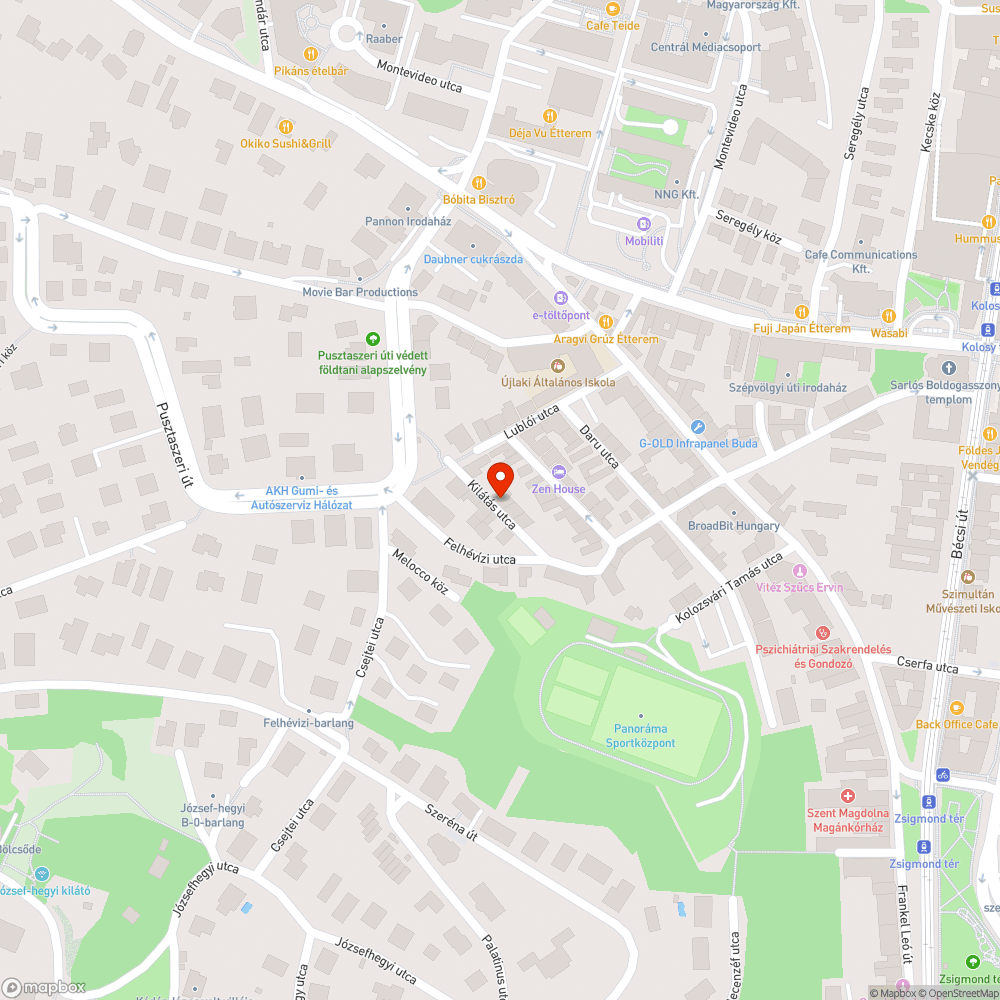 Elhagyott jármű bejelentés helye