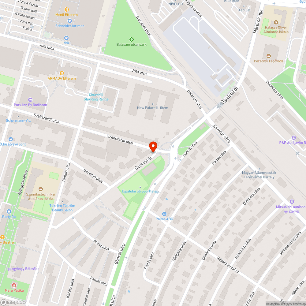 Fák a kerékpárút szélén bejelentés helye