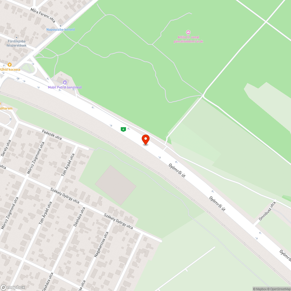 Kerékpárút hiánya bejelentés helye