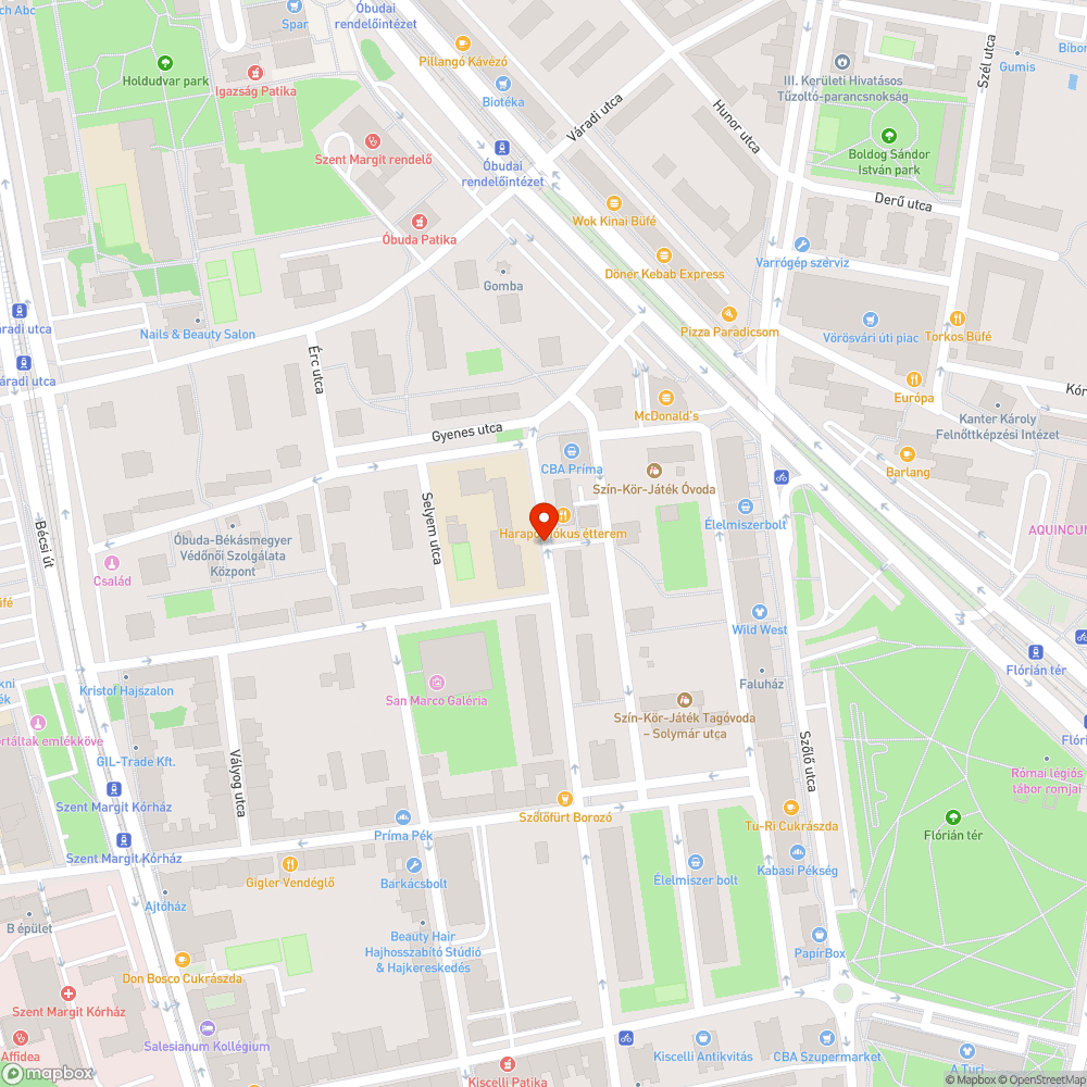 Szemét bejelentés helye