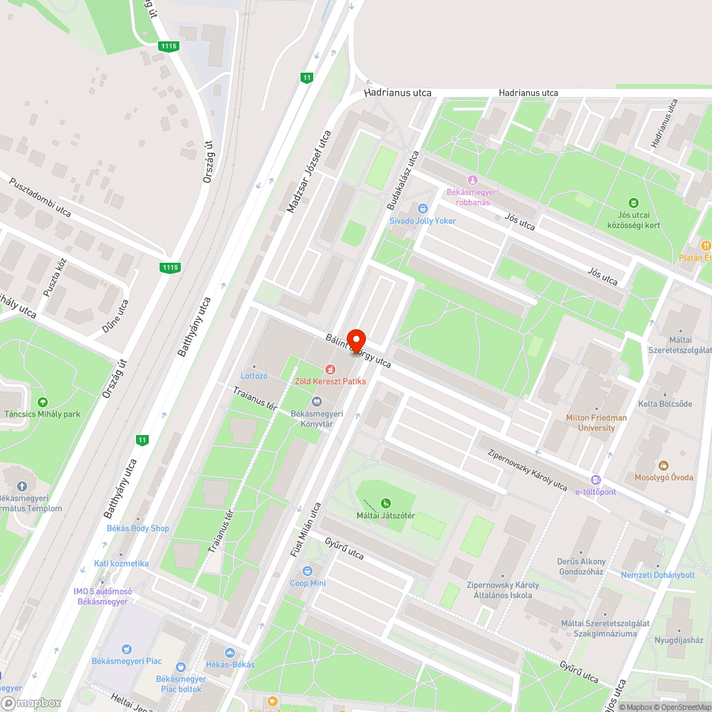 Graffiti bejelentés helye