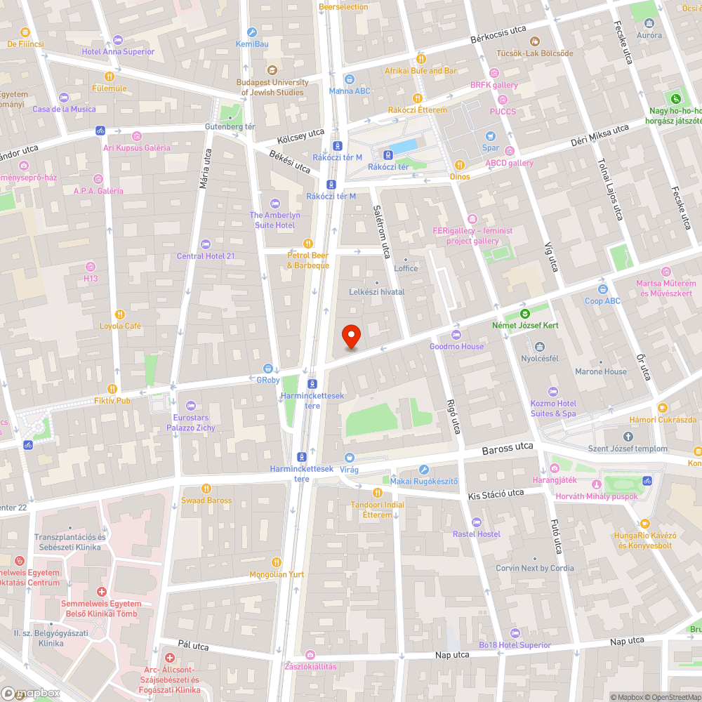 Kátyú bejelentés helye