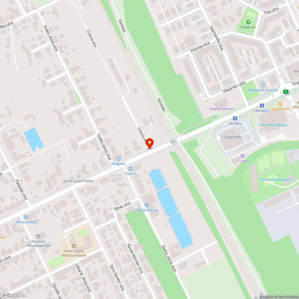 Hiányzó tábla - Szabadkai út/Czibula utca bejelentés helye