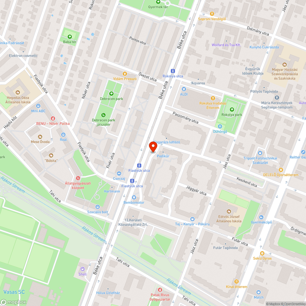 Kiszáradt facsemete bejelentés helye