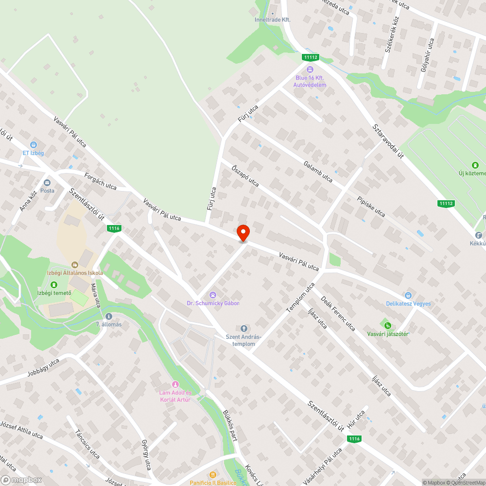 Izbég 30-as zónája bejelentés helye