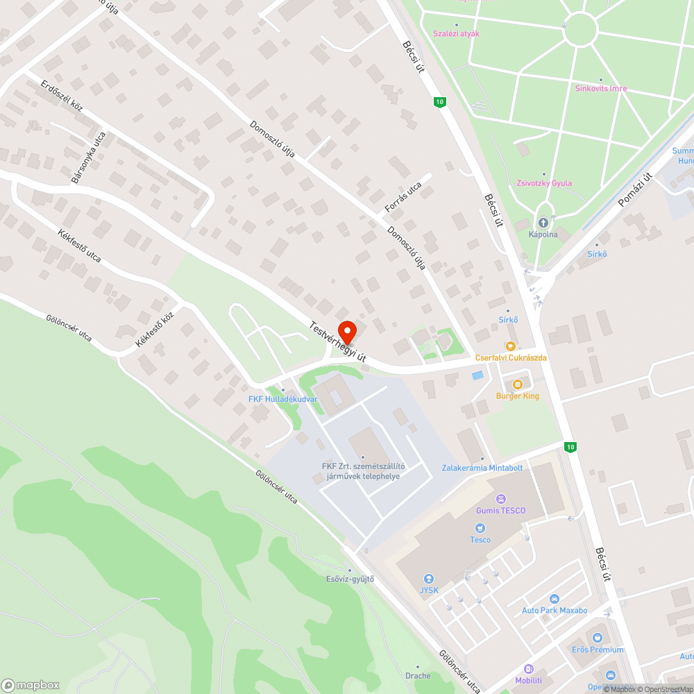 Megereszkedett kábel bejelentés helye