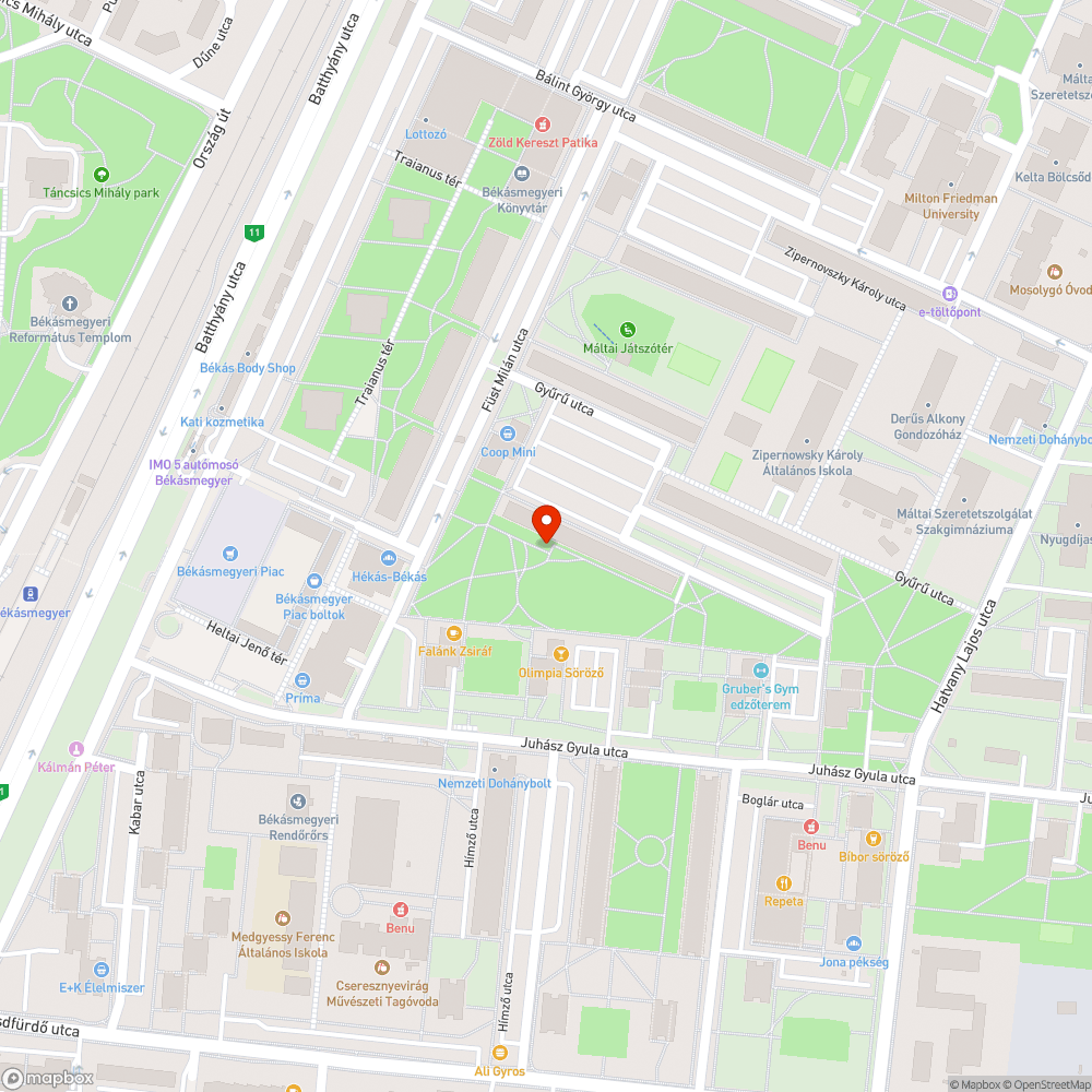 Leszakadt szemetes bejelentés helye