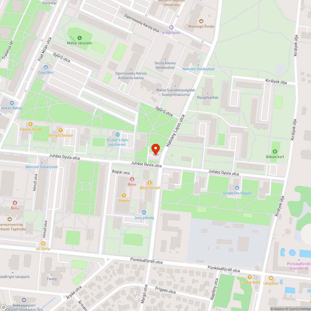 Kiégett lámpa bejelentés helye