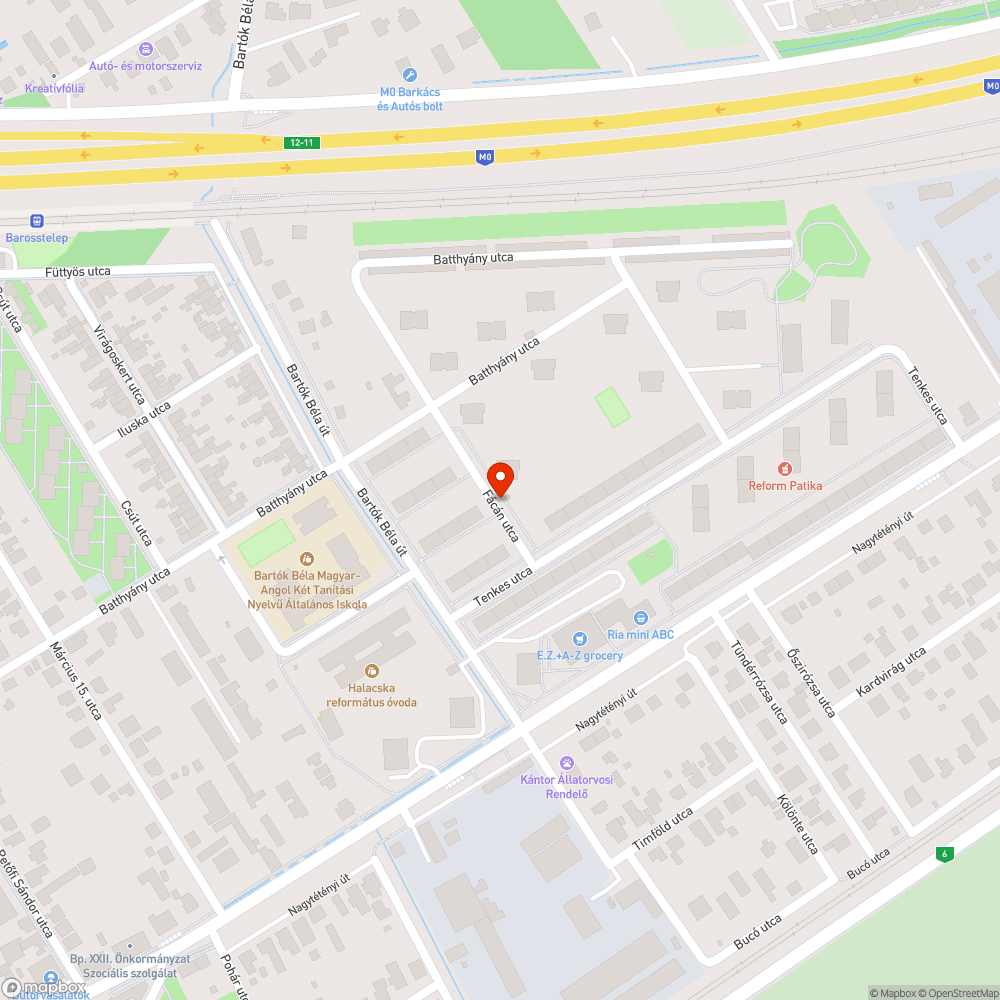 Évek óta elhagyott roncs bejelentés helye