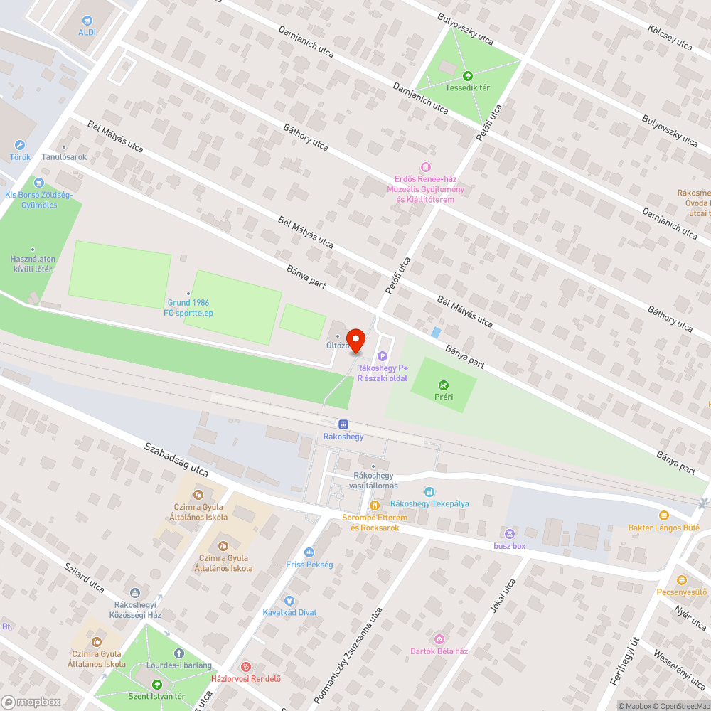 Repedezett fel- és lejáró bejelentés helye