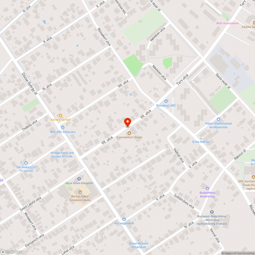 őskáosz a VII. utcában bejelentés helye