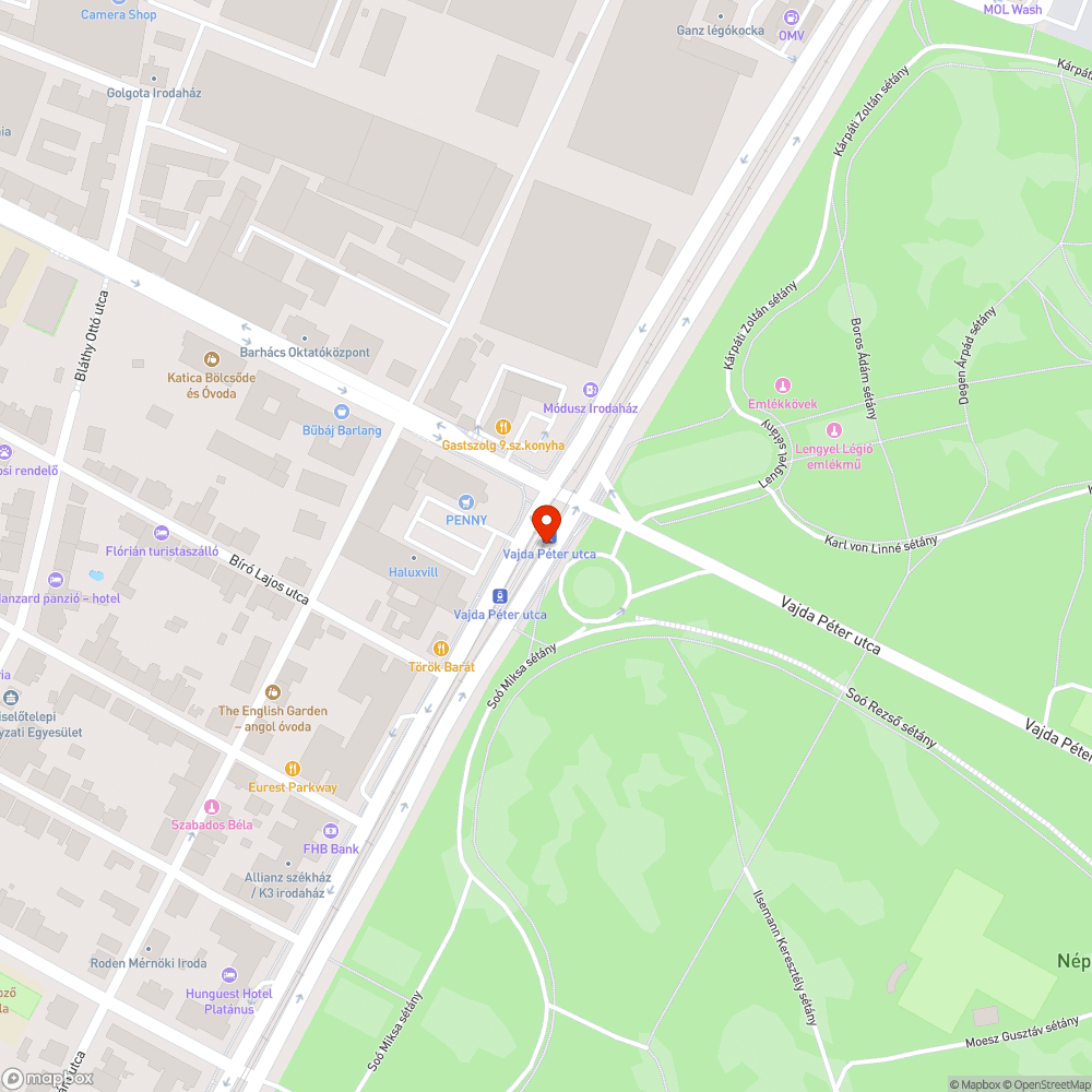 Betört vitrin bejelentés helye