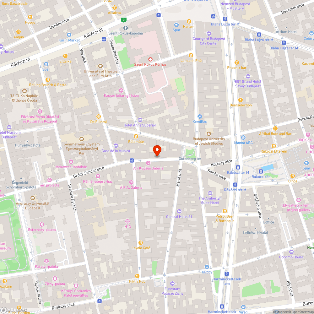 Bródy parkolás bejelentés helye