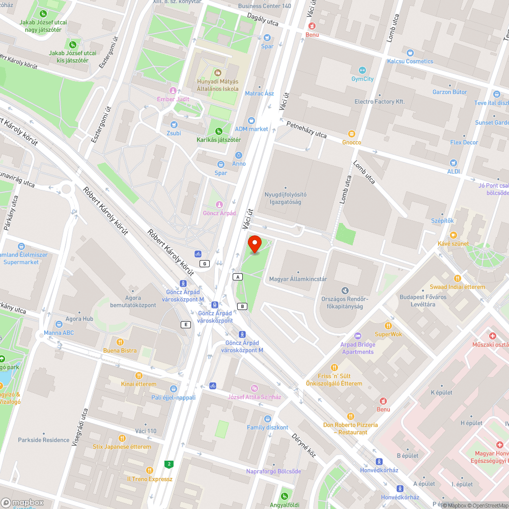 Kiszáradt fák bejelentés helye