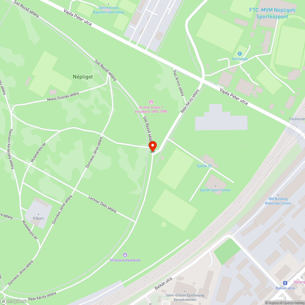 Népligeti autó-behajtásgátlót rögzíteni szükséges bejelentés helye