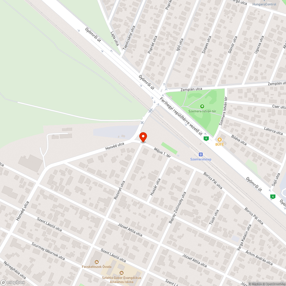 Gyalogos-átkelő (zebra) hiánya bejelentés helye