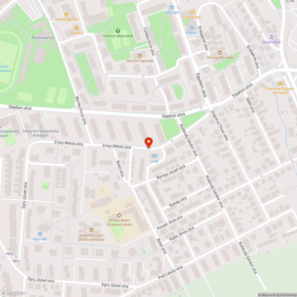 Beszakadó, kátyús járda bejelentés helye