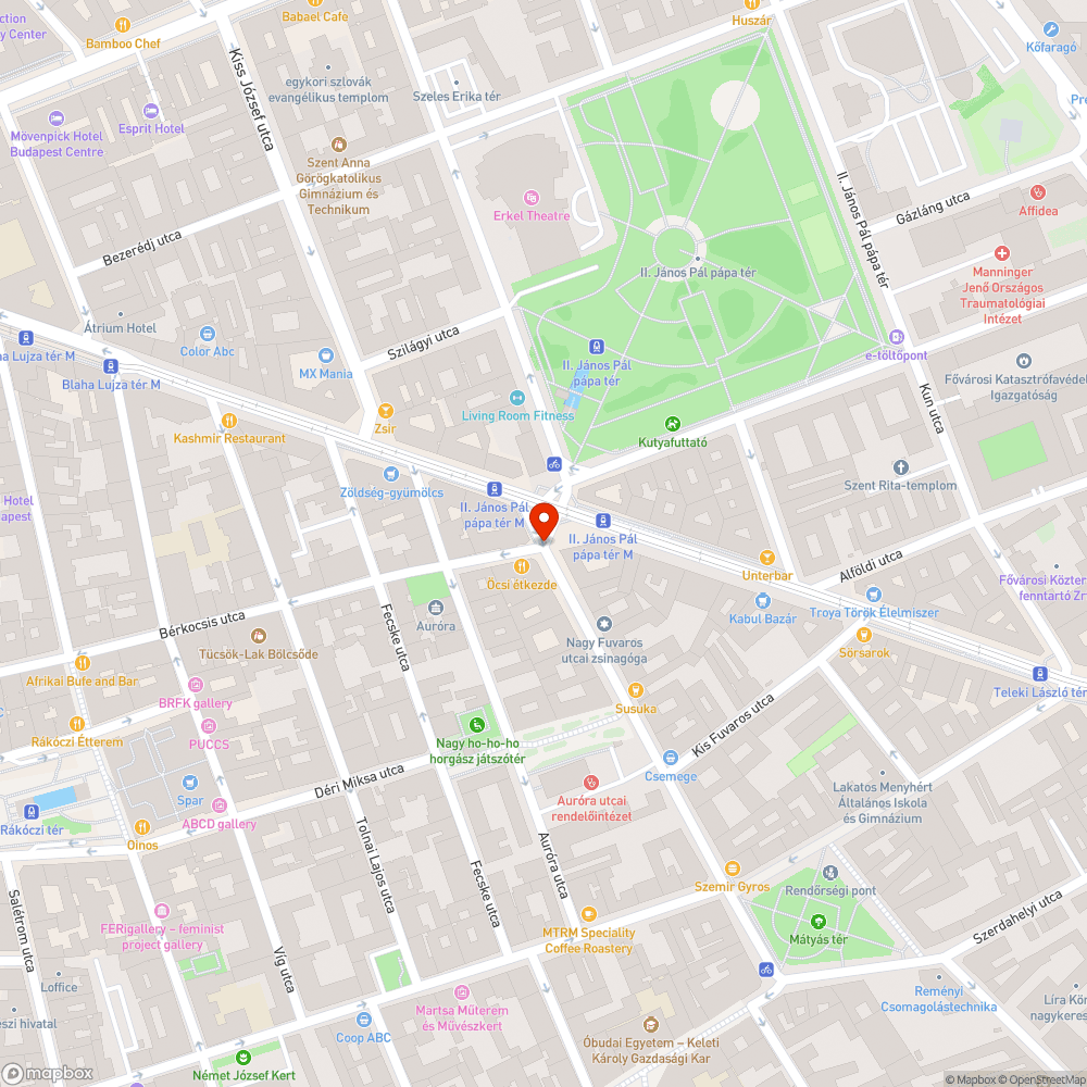 Hiányos útburkolati jel bejelentés helye