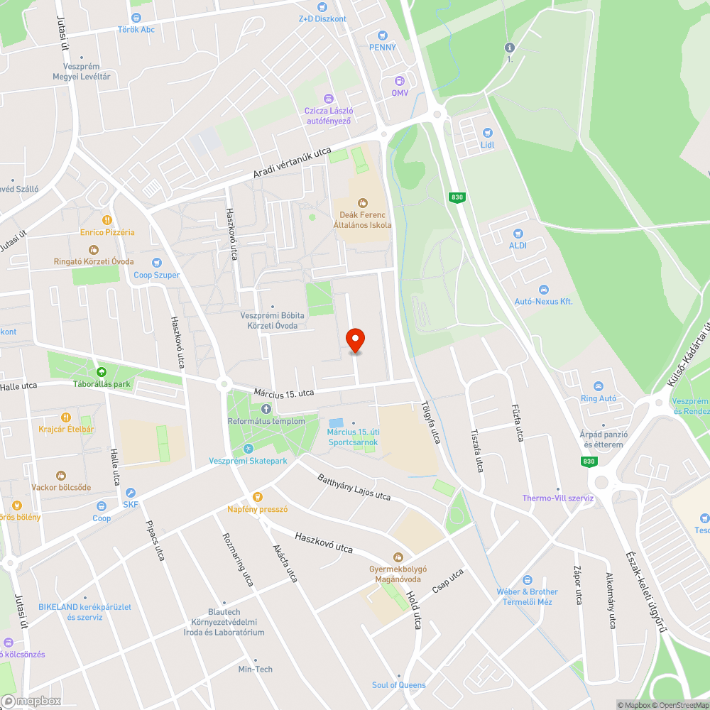 Megsüllyedt aknafedél bejelentés helye