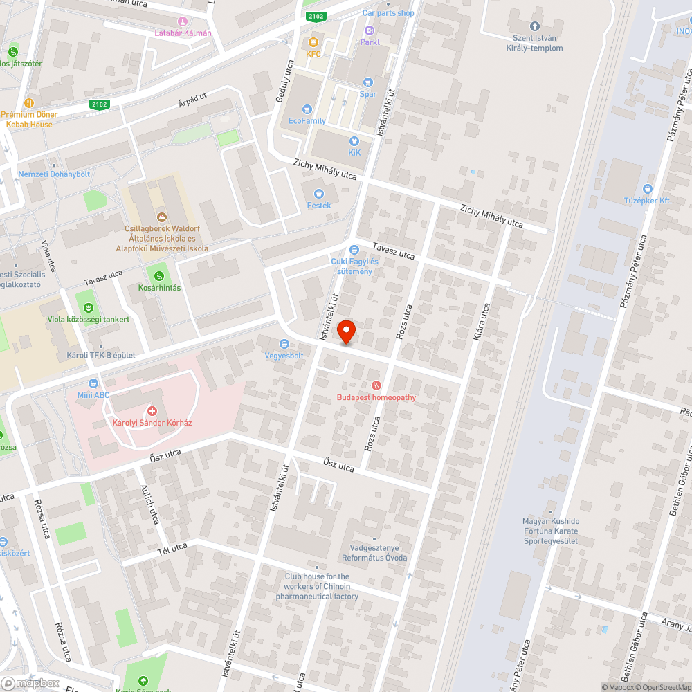 Elhagyott jármű bejelentés helye