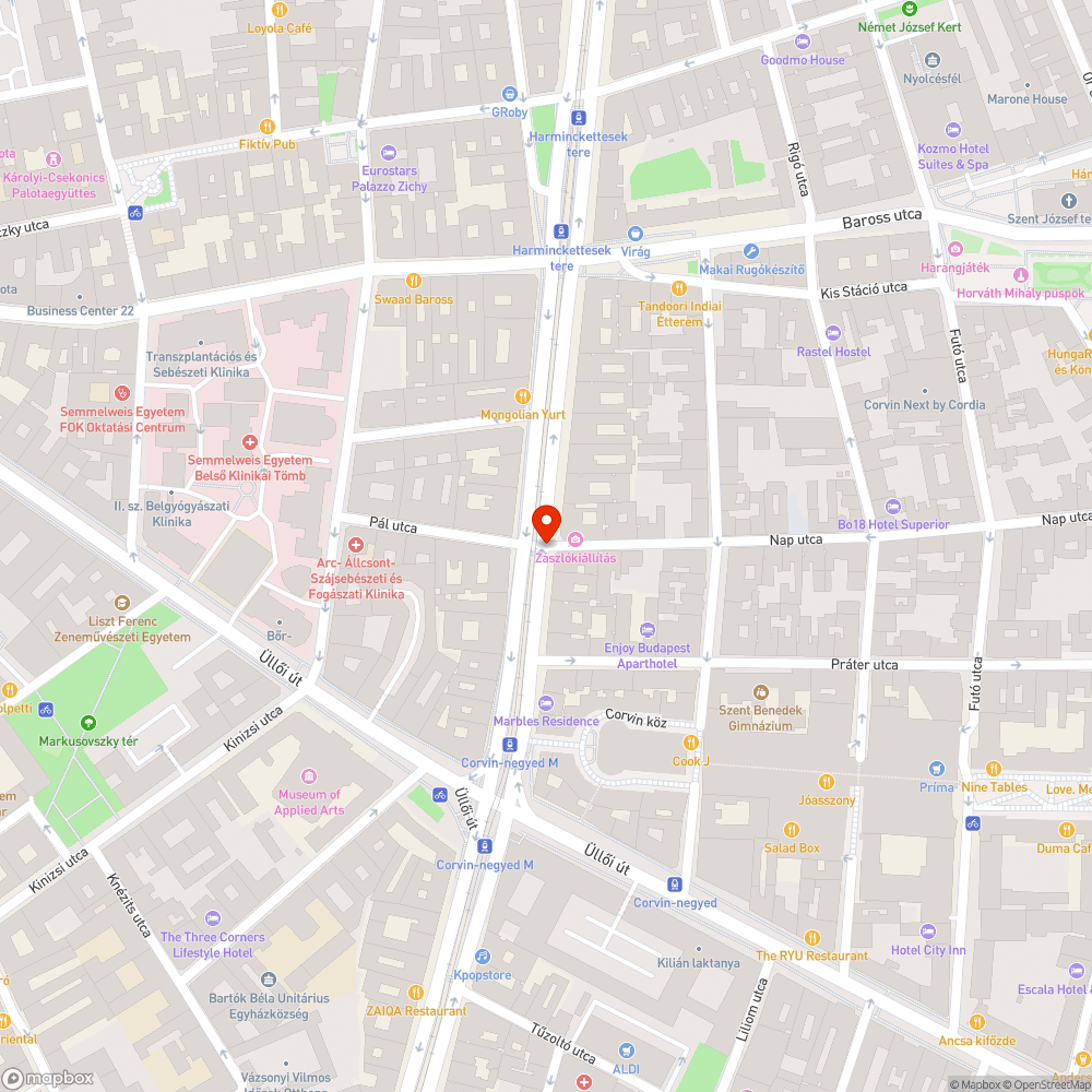 Kiégett lámpa bejelentés helye