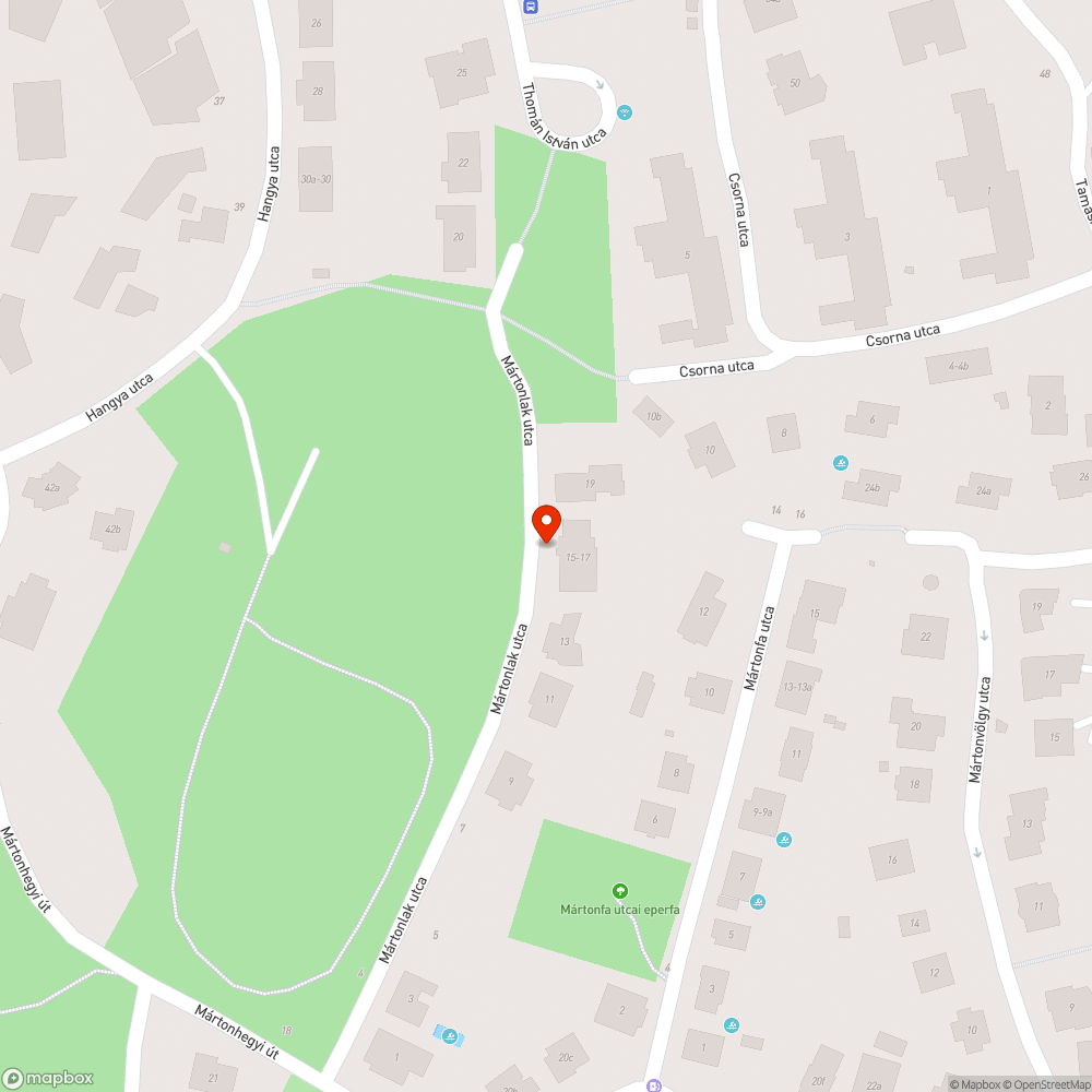 Kiégett lámpa bejelentés helye