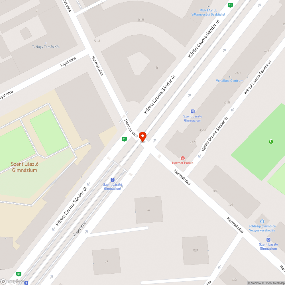 Elhanyagolt, szemetes gyalogátkelő bejelentés helye