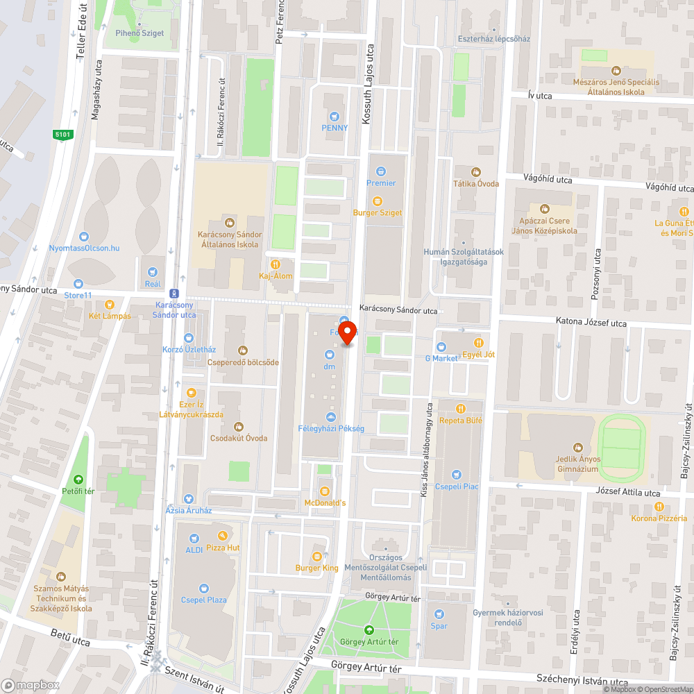 Nincs világítás az üzletsor előtt bejelentés helye