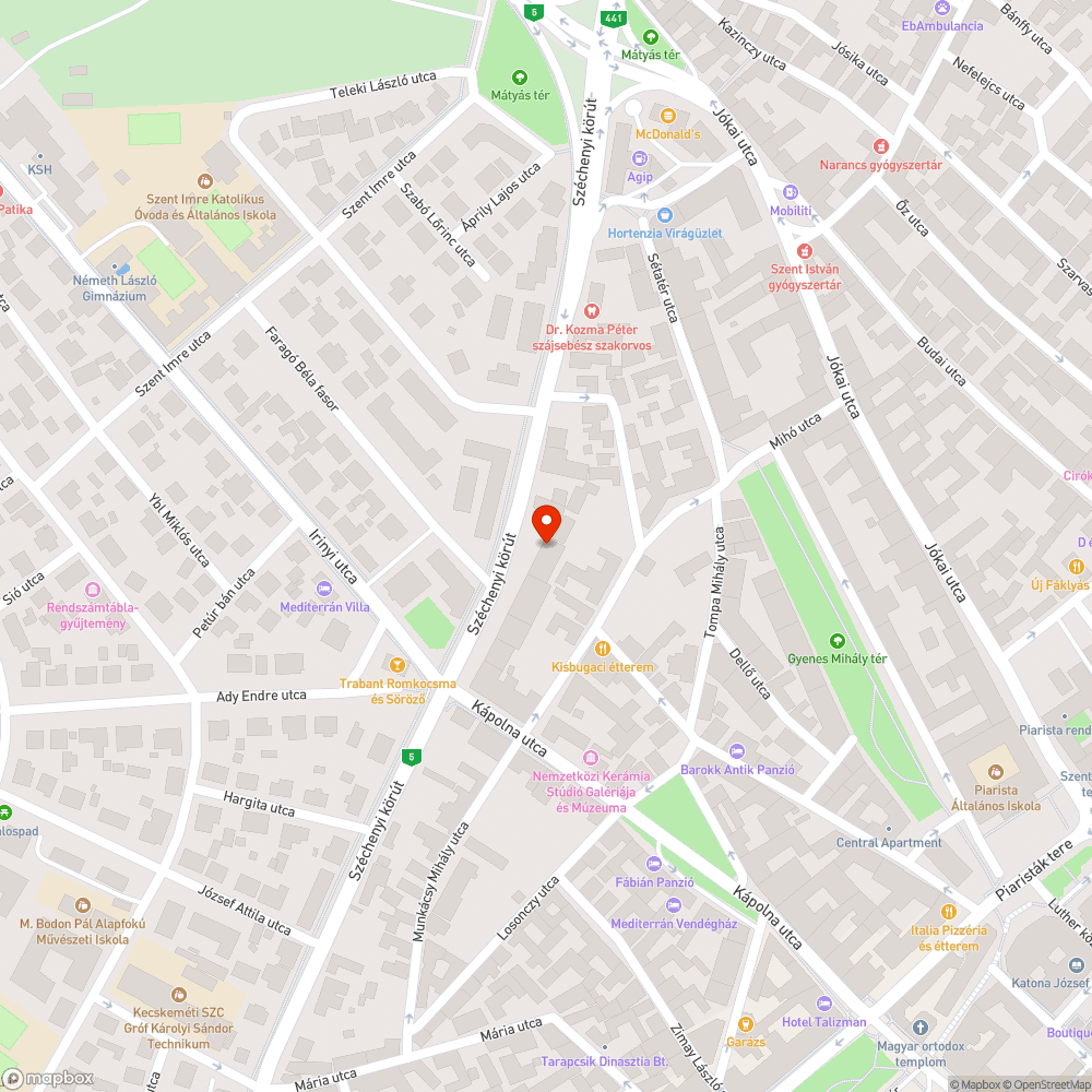 Megsüllyedt fedlap bejelentés helye