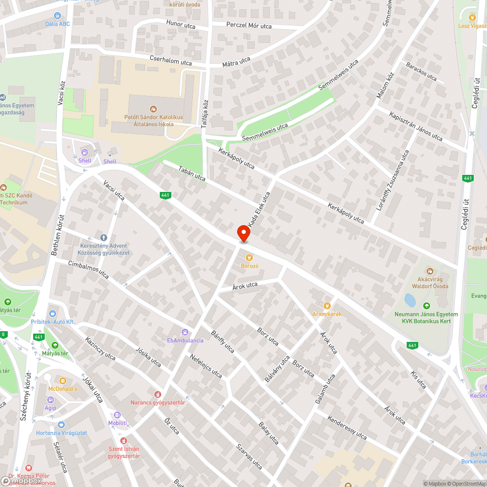 Töredezett fedlap bejelentés helye