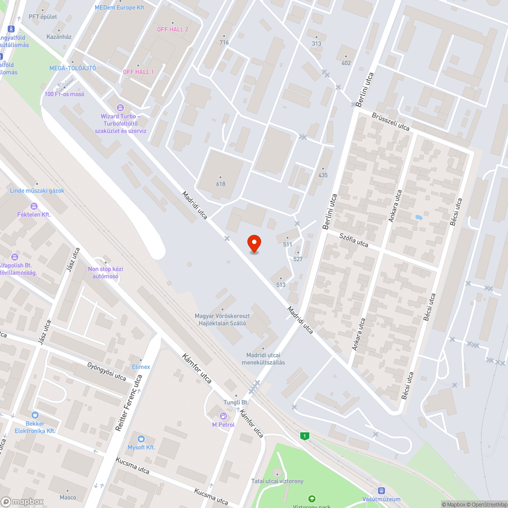 Láthatatlan andráskereszt a Madridi utcában Újpesten bejelentés helye