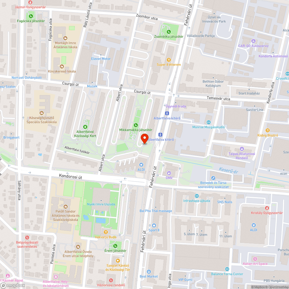 Üres oszlop bejelentés helye