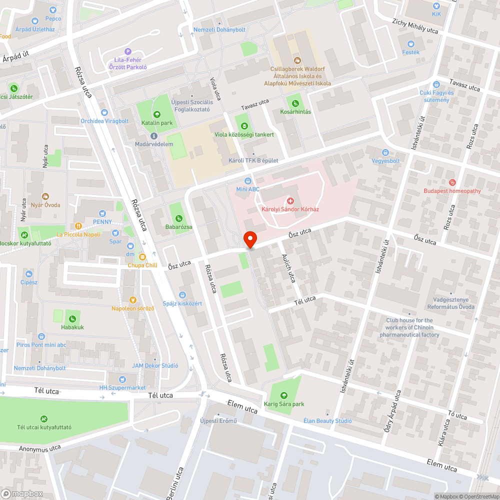 Beszakadt az aszfalt a tűzcsap mellett bejelentés helye