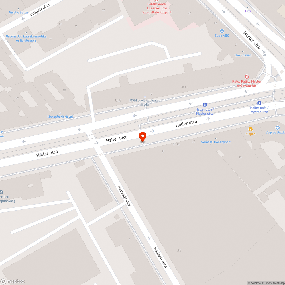 Sérült közmű bejelentés helye