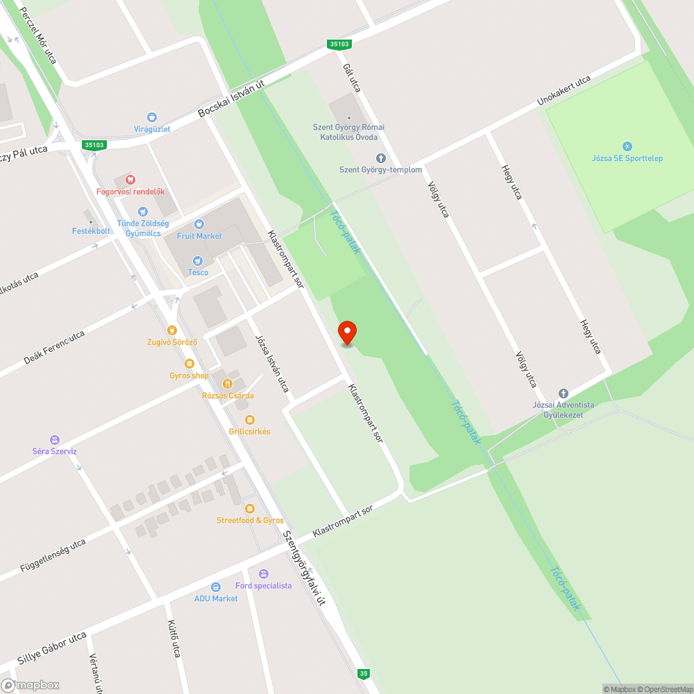 Graffitis közmű bejelentés helye