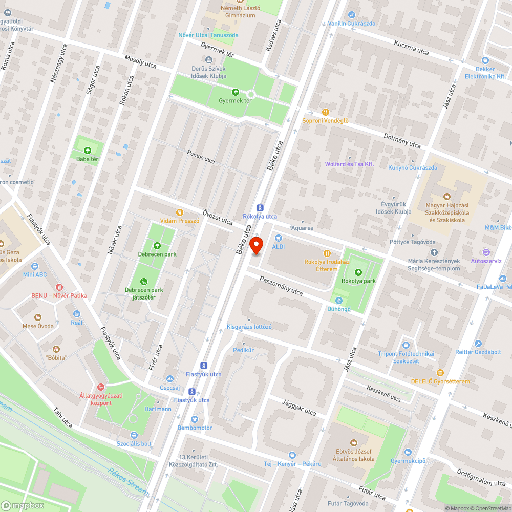 Kiszáradt fenyőfa bejelentés helye