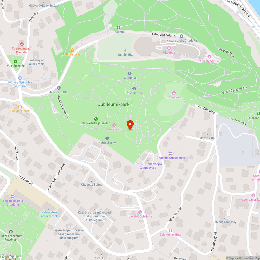 Gellért hegyi park közvilágítás hiánya bejelentés helye